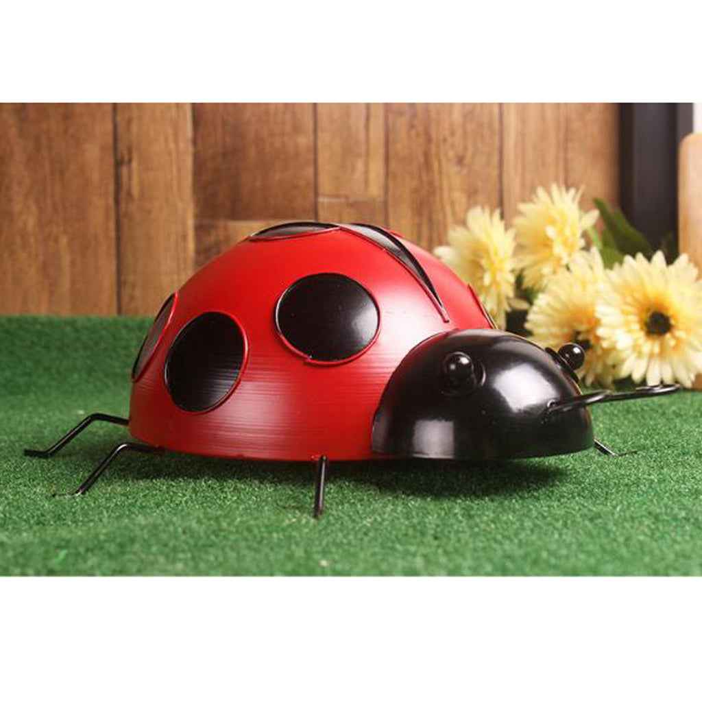 Realistic Ladybird Wall Sculpture Ladybug Figurine Lawn Decoation Photo Prop