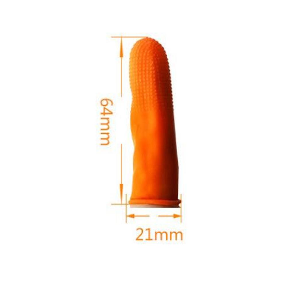 2x100Pieces Disposable Latex Non-Slip Fingertips Gloves Set