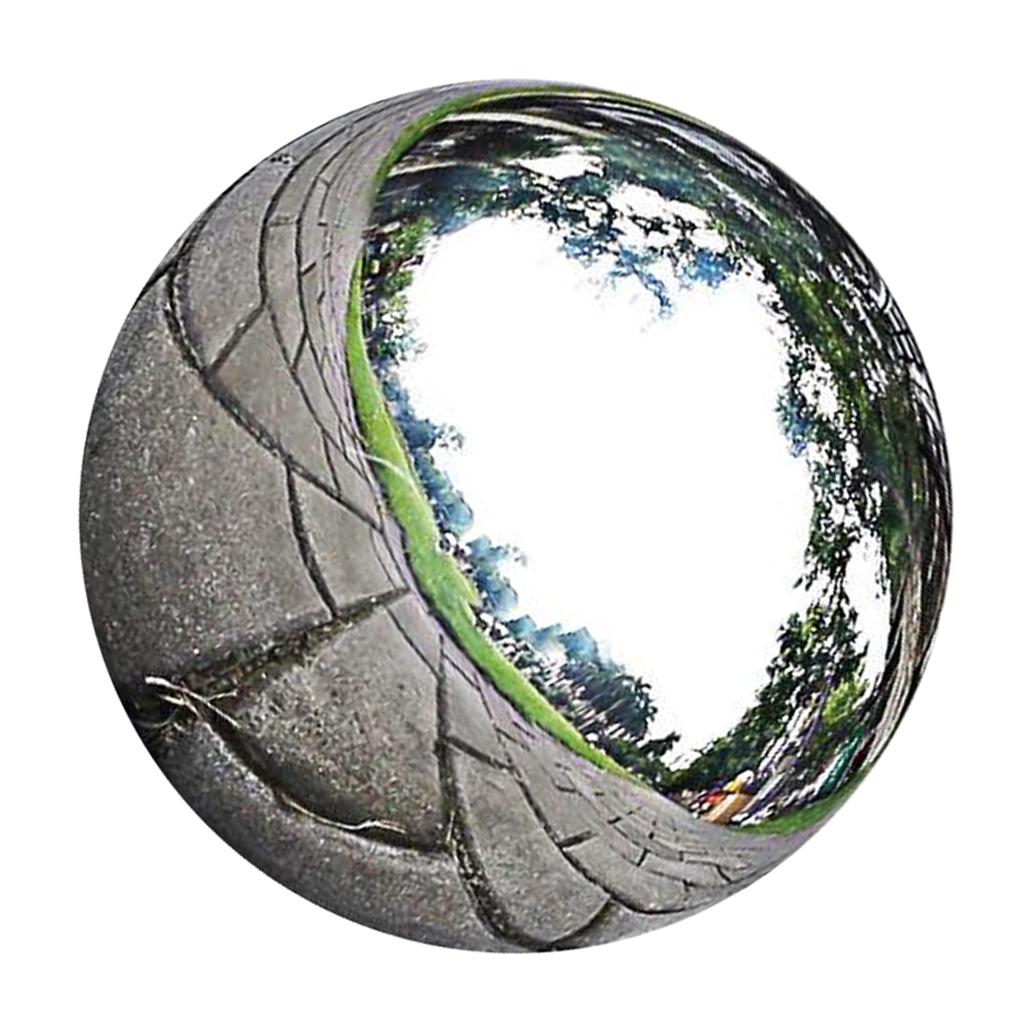 4xStainless Steel Mirror Polished Sphere Hollow Round Ball Garden Ornament76mm