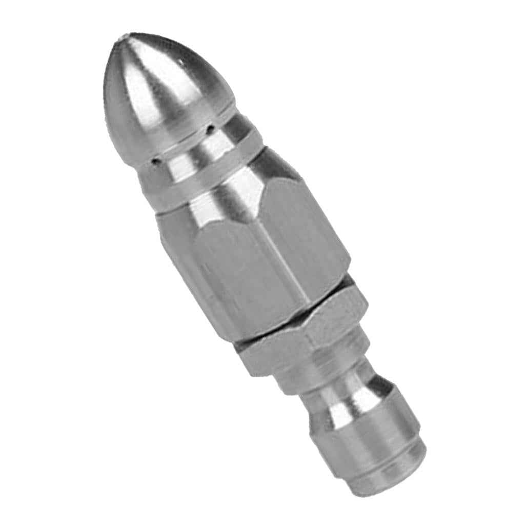 1/4inch Quick Connector Rotary Sewer Cleaning Nozzle Stainless Steel Pressure Washer Jetter Nozzle Pipe Drain Washing Tools Head