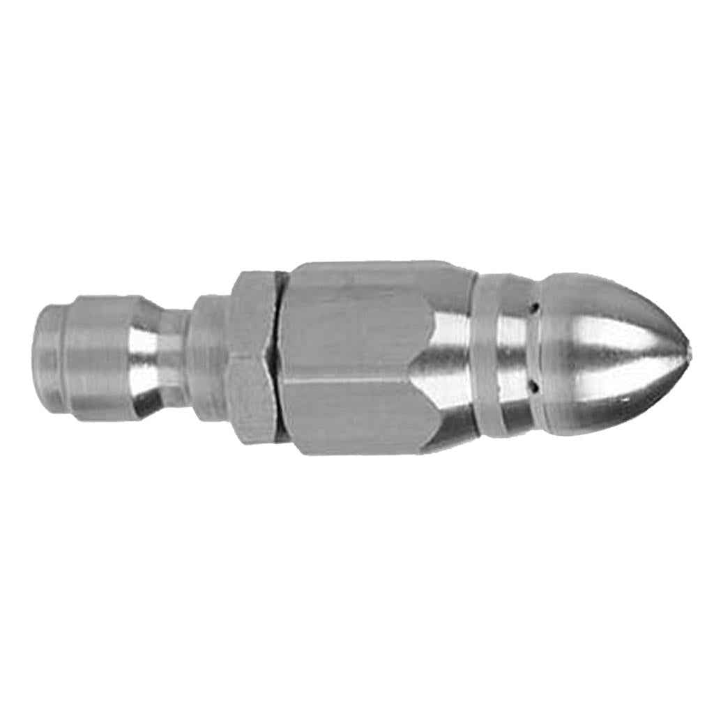 1/4inch Quick Connector Rotary Sewer Cleaning Nozzle Stainless Steel Pressure Washer Jetter Nozzle Pipe Drain Washing Tools Head