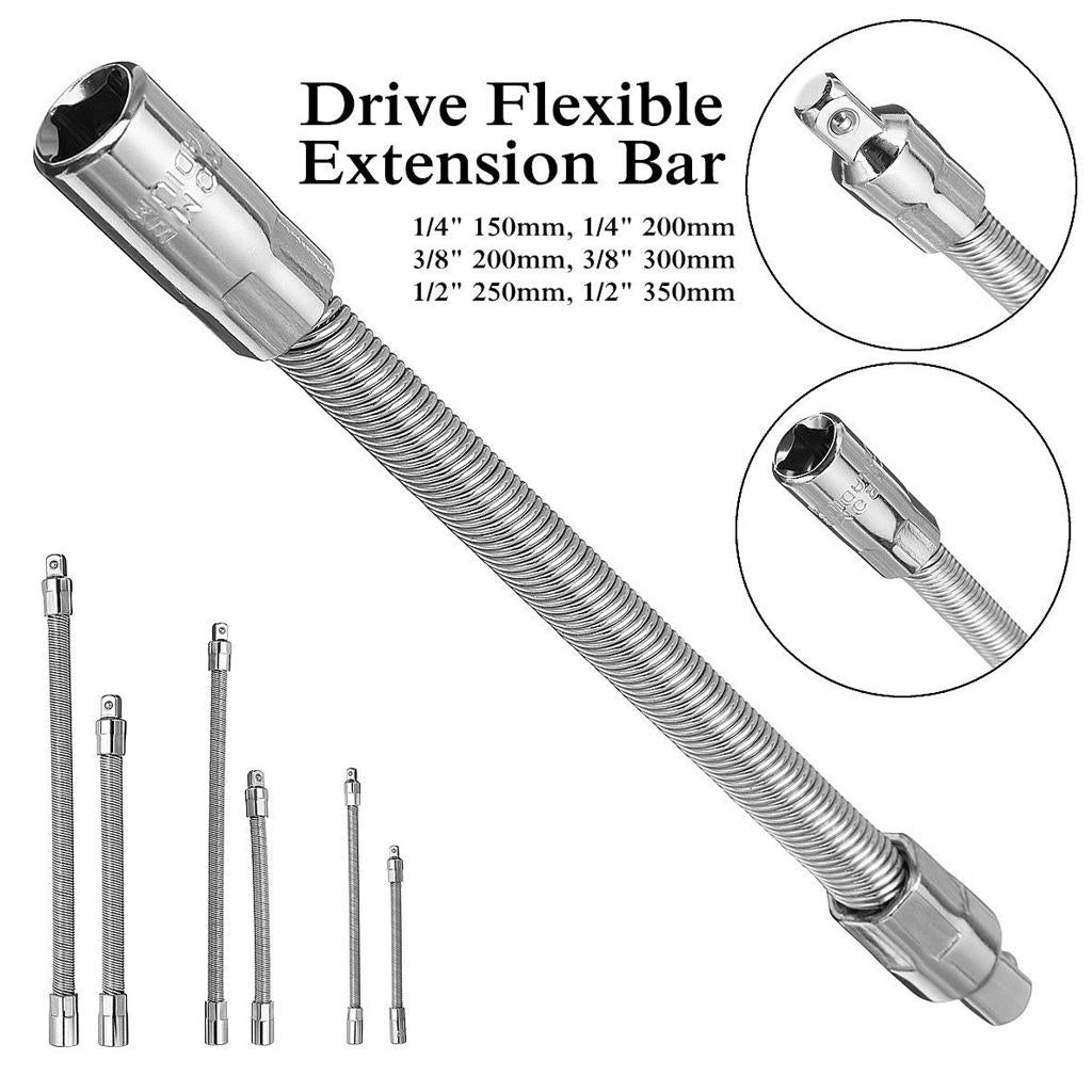 2x1/4'' Drive 2'' Long Ratchet Wrench Socket Extension Bar Spanner Hand Tool A:150mm