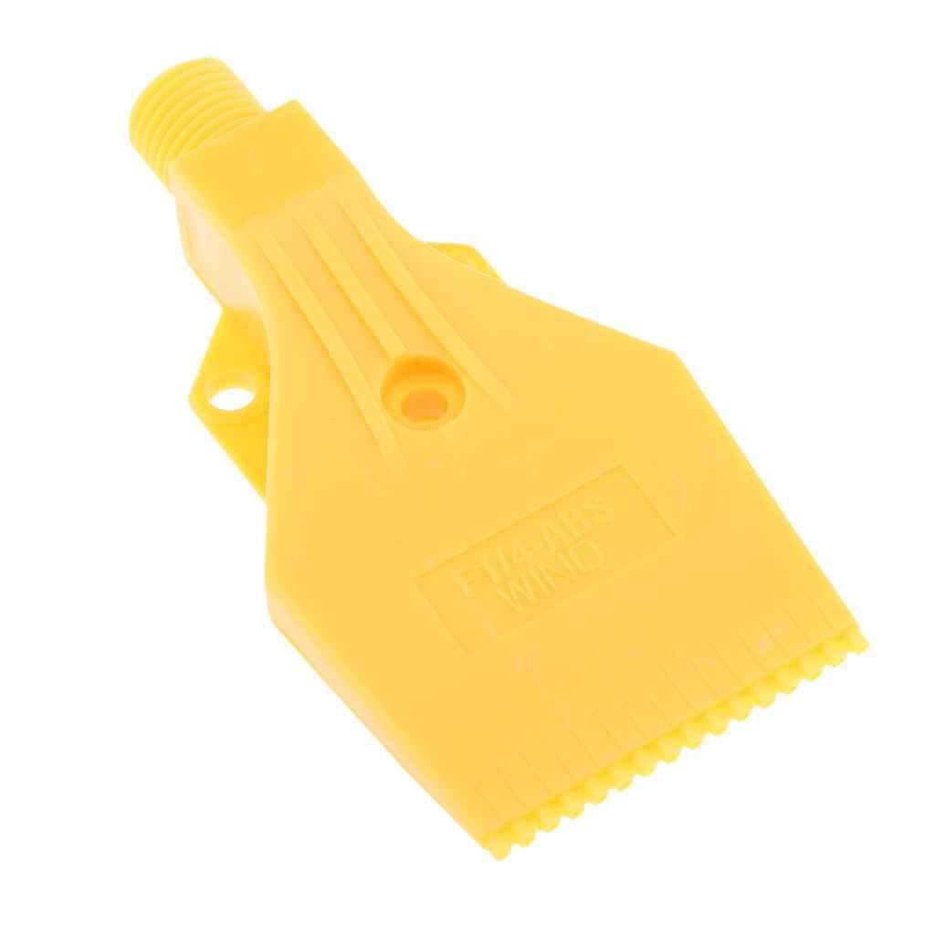 1/4" Thread size, Flat Wind Jet Air Blowing Nozzle Spray 3 Holes Yellow