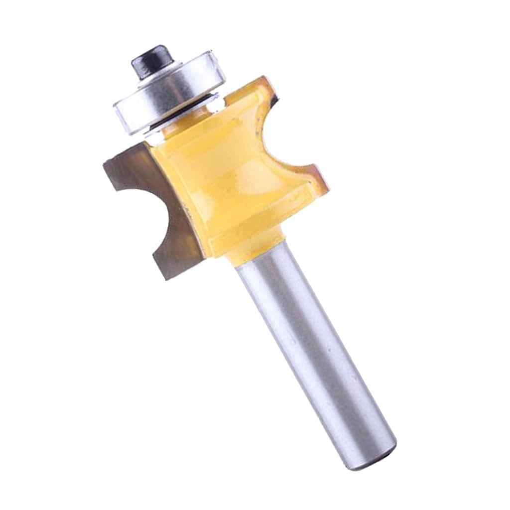 8mm Shank Bullnose Router Bit C3 Carbide Tipped Woodworking Cutter 9.525mm