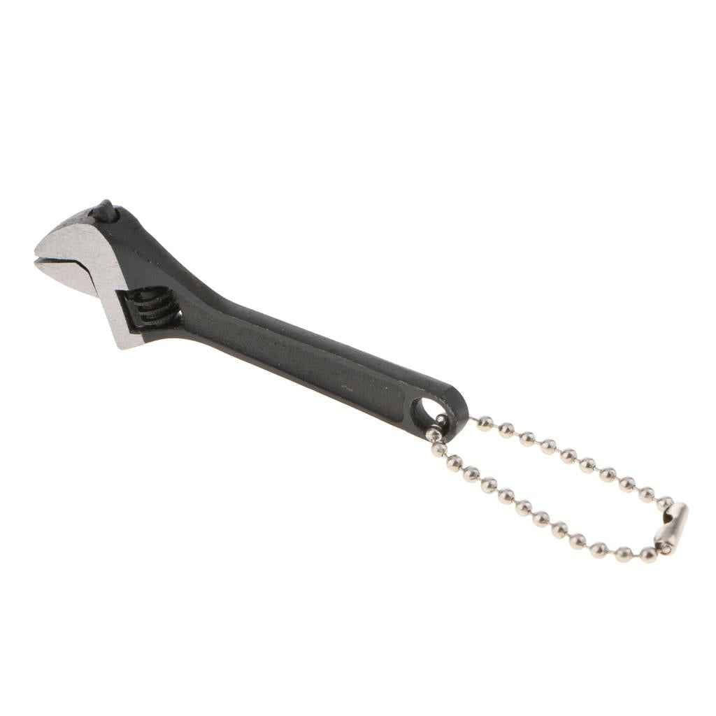 Universal Mini Adjustable Wrench Spanner Repair Tool 2.5In Black
