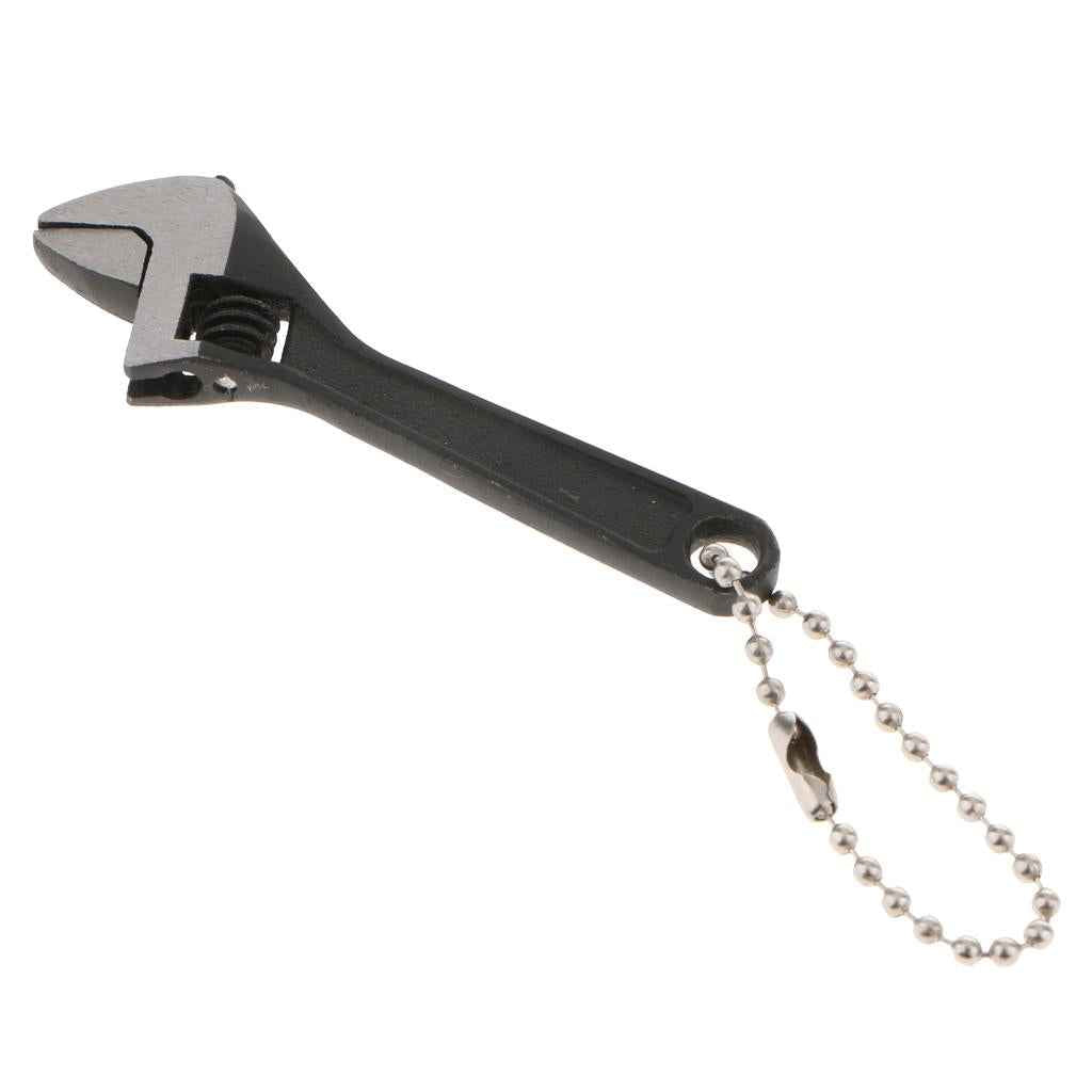 Universal Mini Adjustable Wrench Spanner Repair Tool 2.5In Black