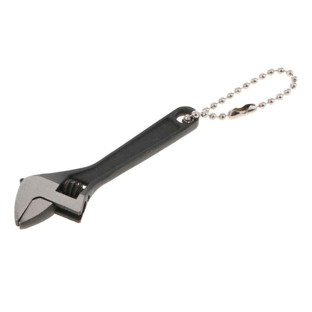 Universal Mini Adjustable Wrench Spanner Repair Tool 2.5In Black