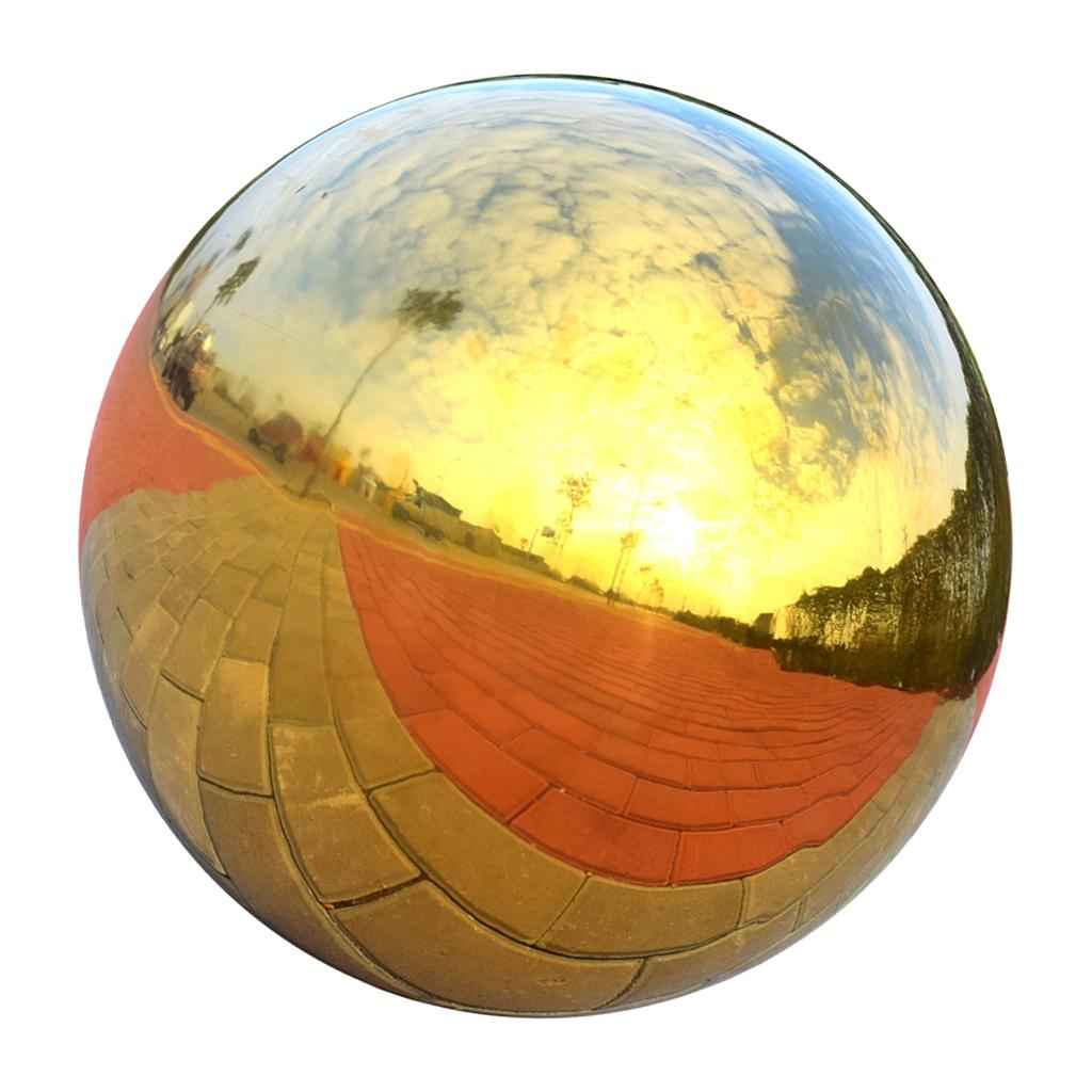 304 Stainless Hollow Ball Seamless Mirror Ball Sphere Home Garden Deco 90mm
