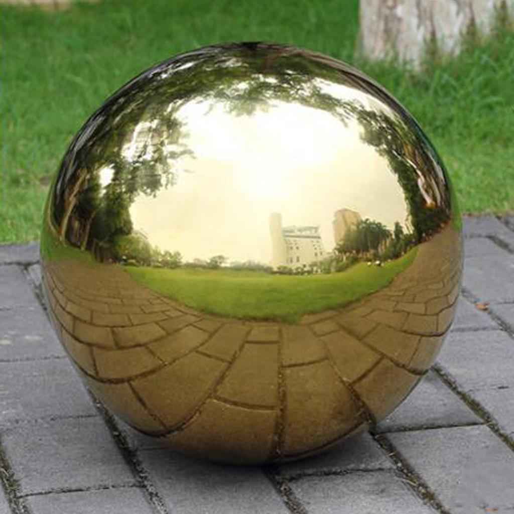 304 Stainless Hollow Ball Seamless Mirror Ball Sphere Home Garden Deco 90mm