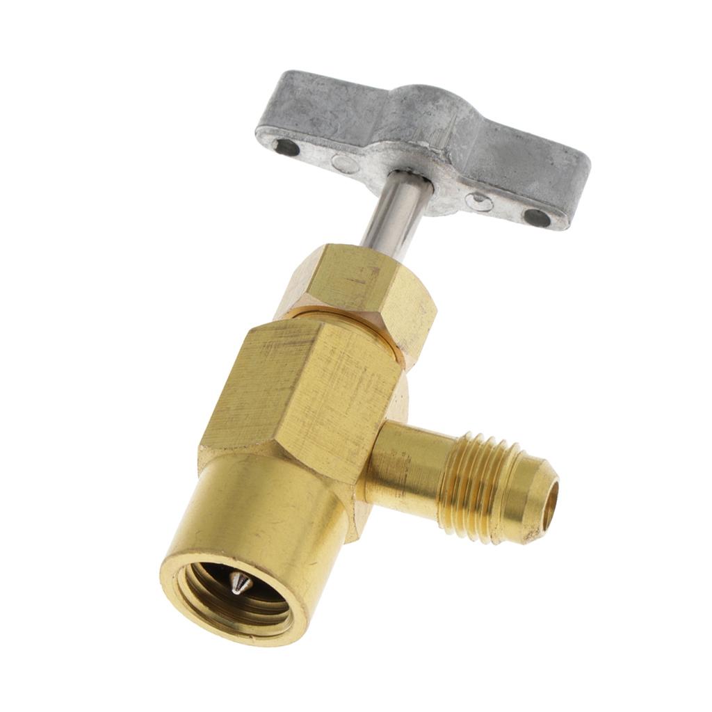 2xR134a AC Refrigerant Can Bottle Tap Opener Dispenser 1/2 ACME Thread