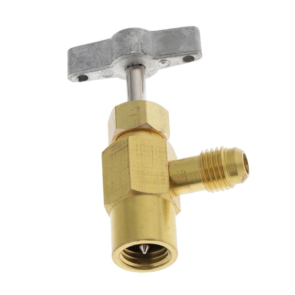 2xR134a AC Refrigerant Can Bottle Tap Opener Dispenser 1/2 ACME Thread