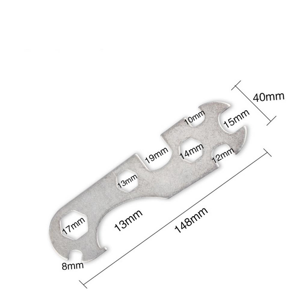 2xMulti-purpose Bike Wrench Steel Galvanized for Mountain Bike Bicycle Spanner
