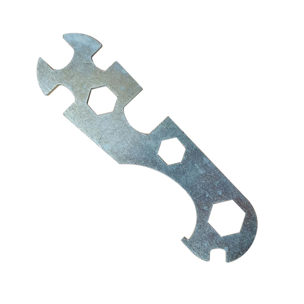 2xMulti-purpose Bike Wrench Steel Galvanized for Mountain Bike Bicycle Spanner
