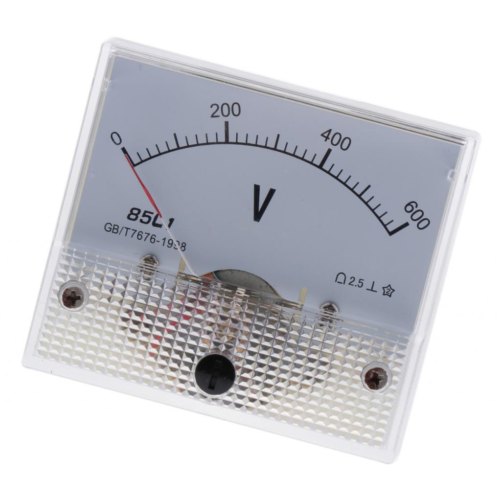 4xAccurate 85L1 AC Voltmeter Analog Pointer Voltage Meter Gauge 0-600V