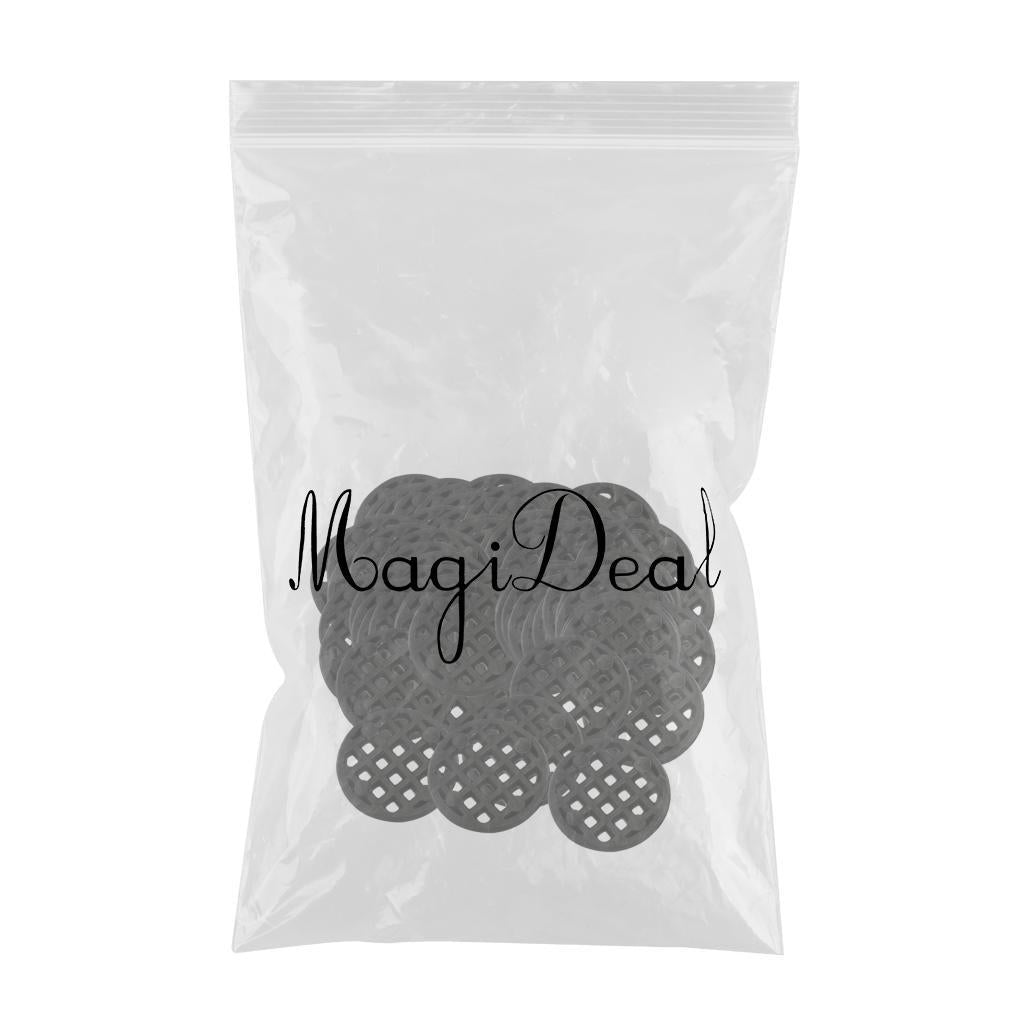 2xPlastic Drainage Mesh Sheet Bonsai Flowerpot Bottom Net 2.5cm_100Pcs