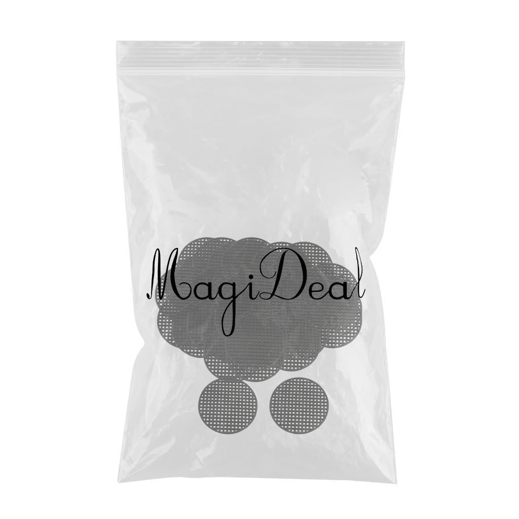 4xPlastic Drainage Mesh Sheet Bonsai Flowerpot Bottom Net 5.5cm_40Pcs