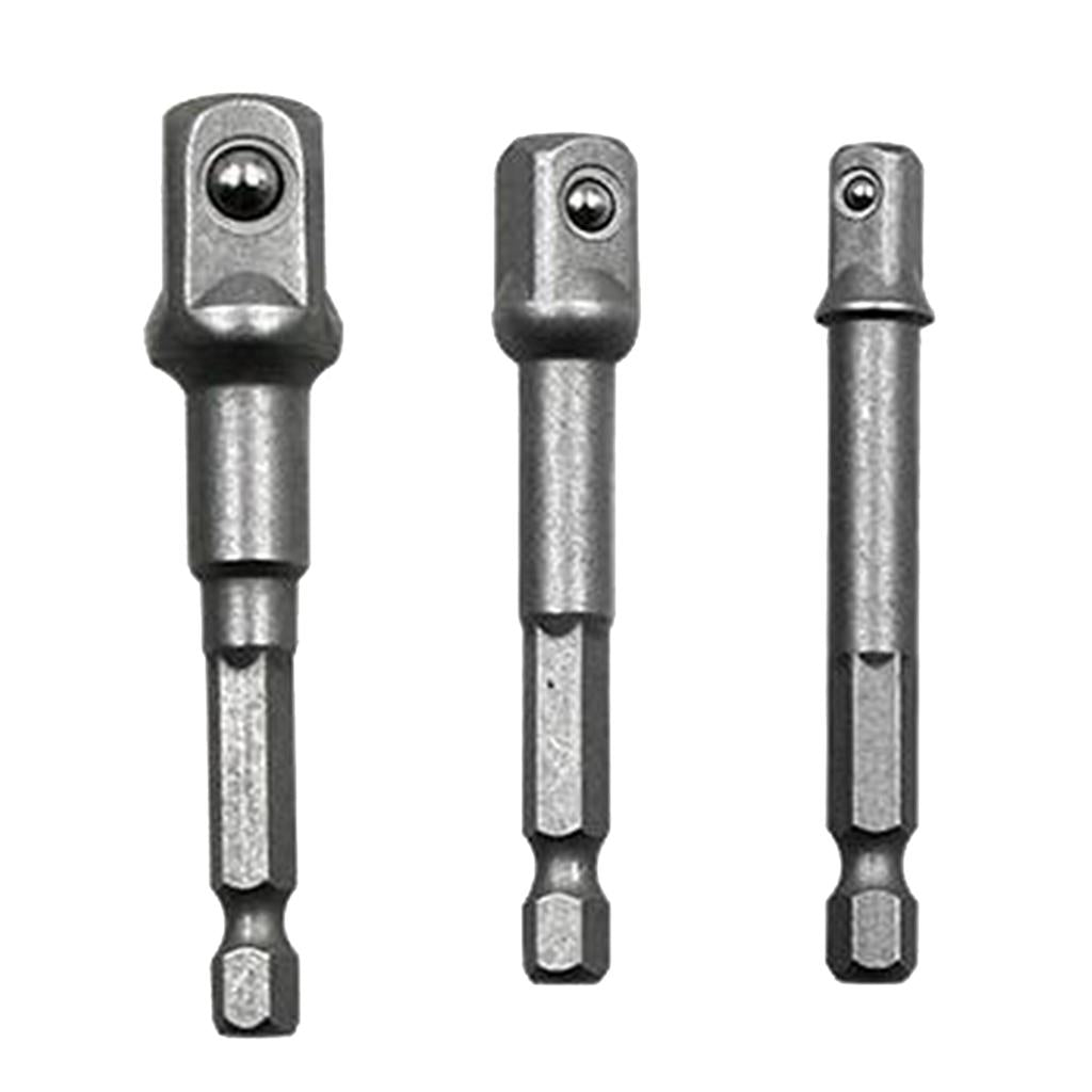 2x3 1/2 3/8" 1/4" Drill Bit Driver Extension Adapter Socket Connector"