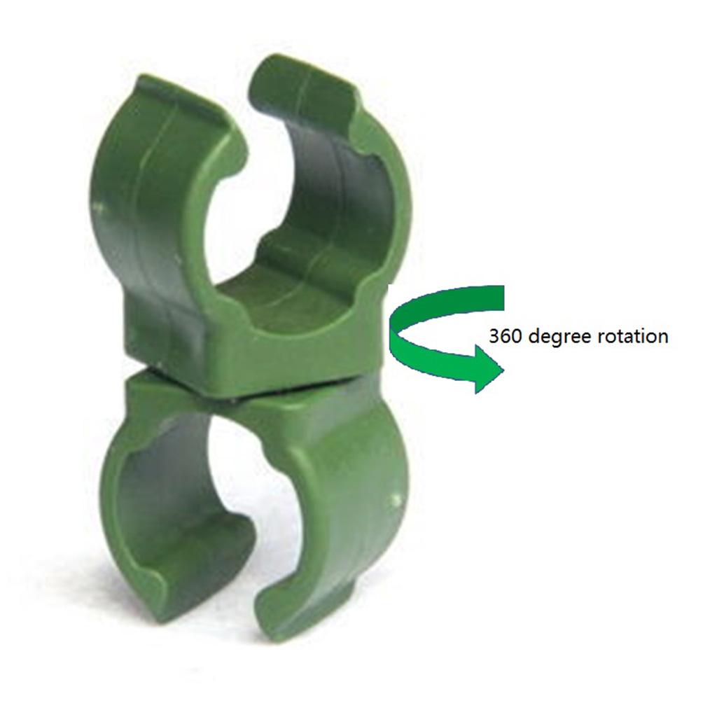4xPlant Trellis Connector Garden Pipe Clip Buckles Plastic 16mm