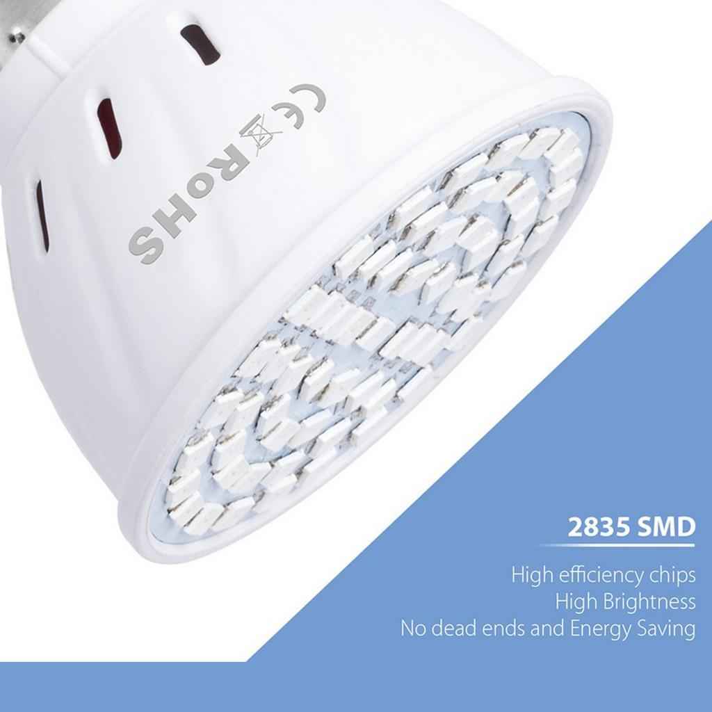 Led Plant Grow Light Bulbs Lamp Full Spectrum Sunlike E14_80Pcs Led