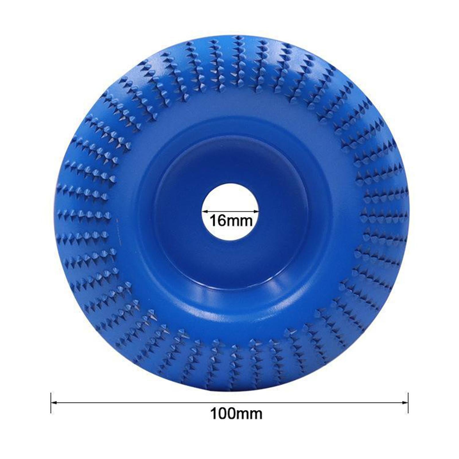4x100mm Angle Grinder Disc Wood Grinding Wheel Woodworking Tool Blue