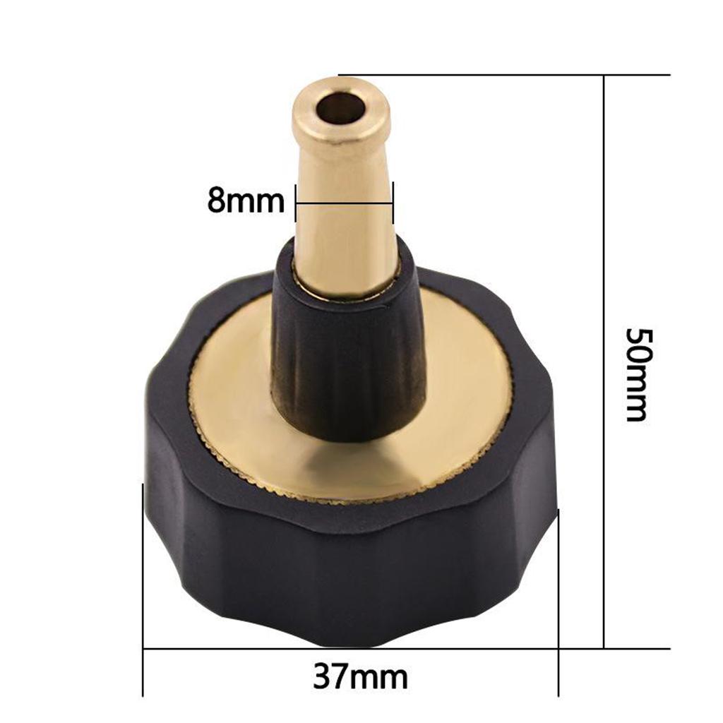4xSolid Brass Garden Nozzle Heavy Duty Water Hose Nozzle Jet Spray Nozzle