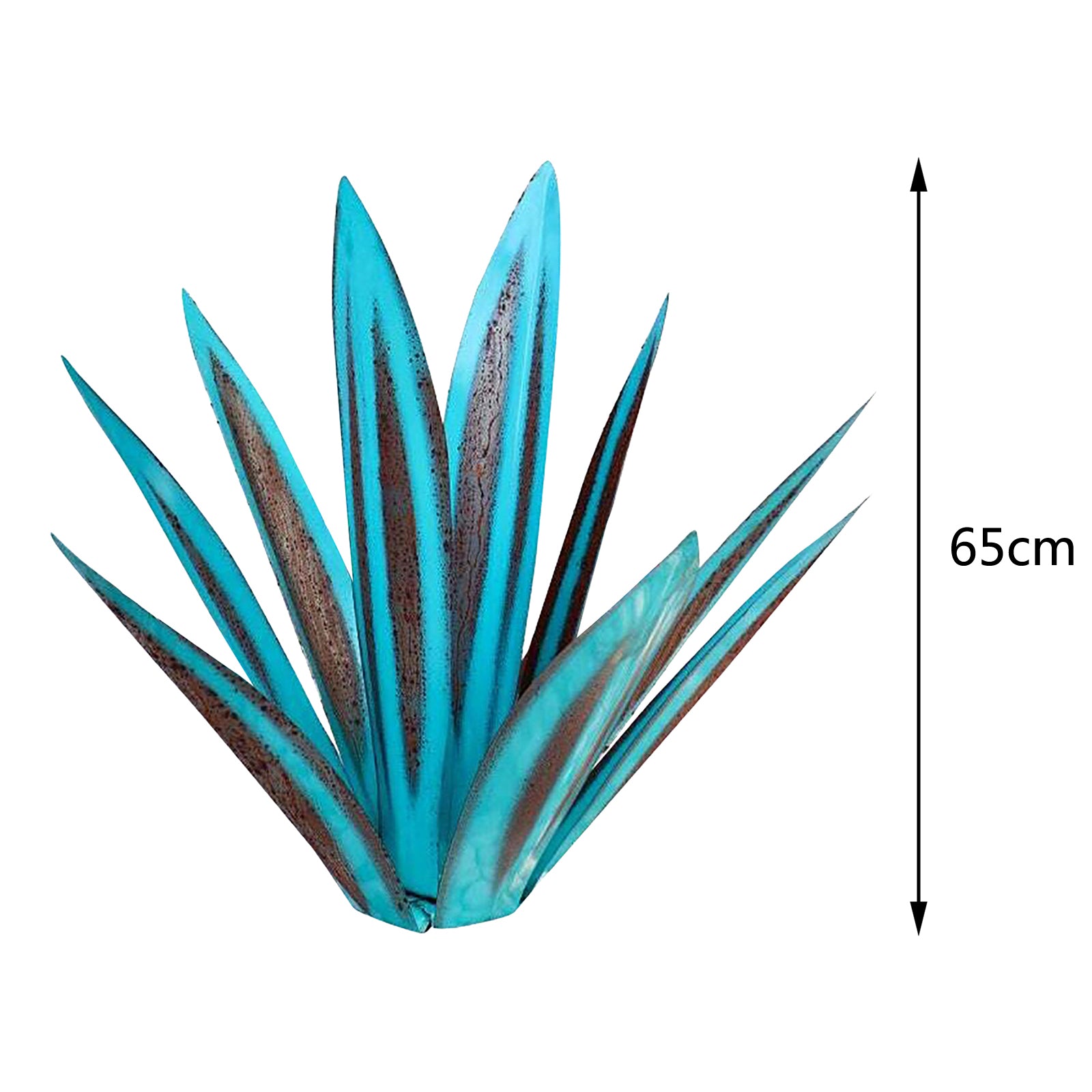 Artificial Snake Plant Agave Plant Patio Office Store Ornaments Accessories blue 65cm
