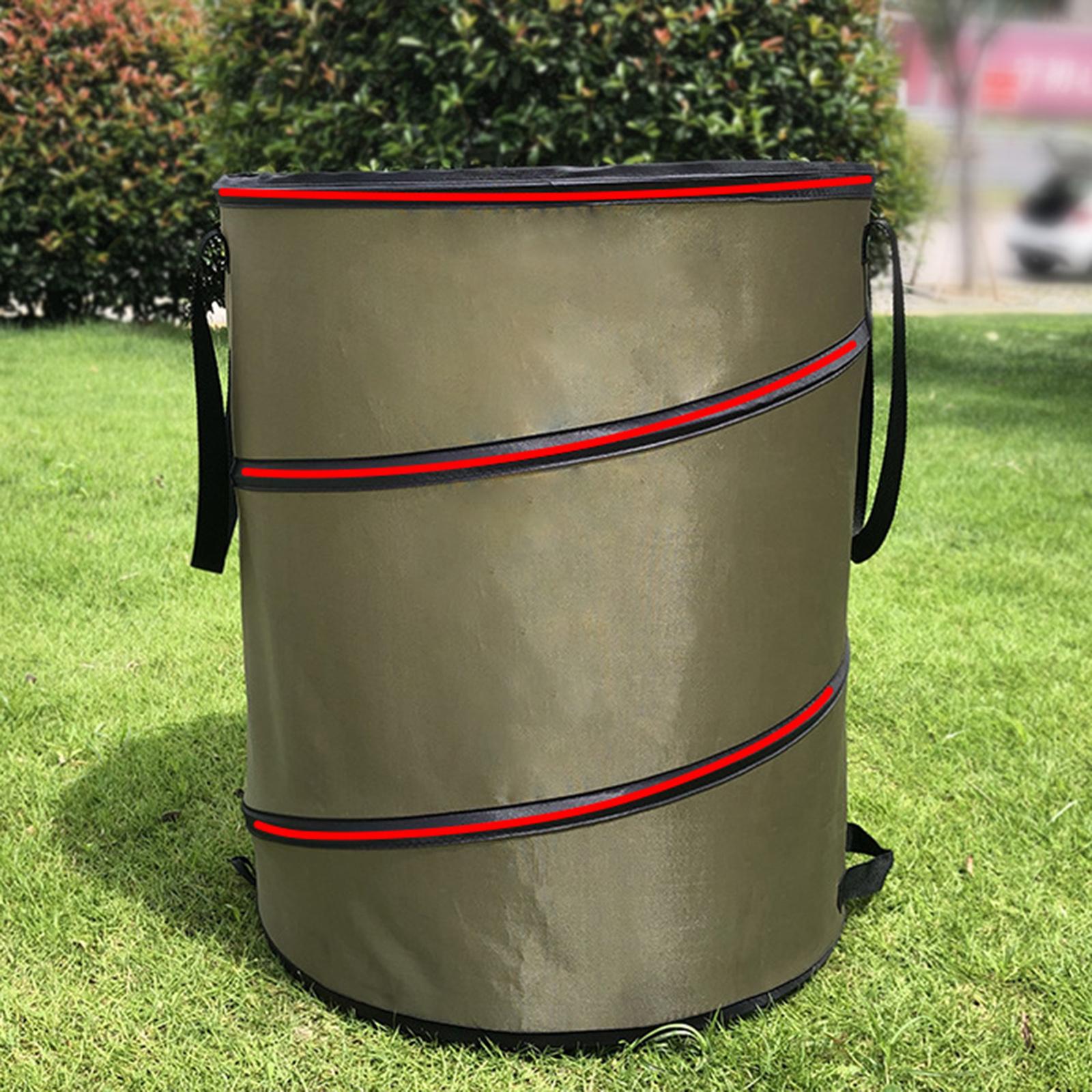 Collapsible Yard Gardening Waste Bag Pop-up Trash Can Leaf Bin S