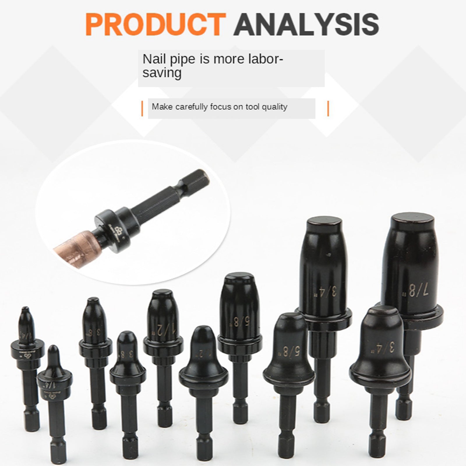 Copper Tube Expander Swaging Screwdriver Drill Pipe Flaring Set 19.05mm B