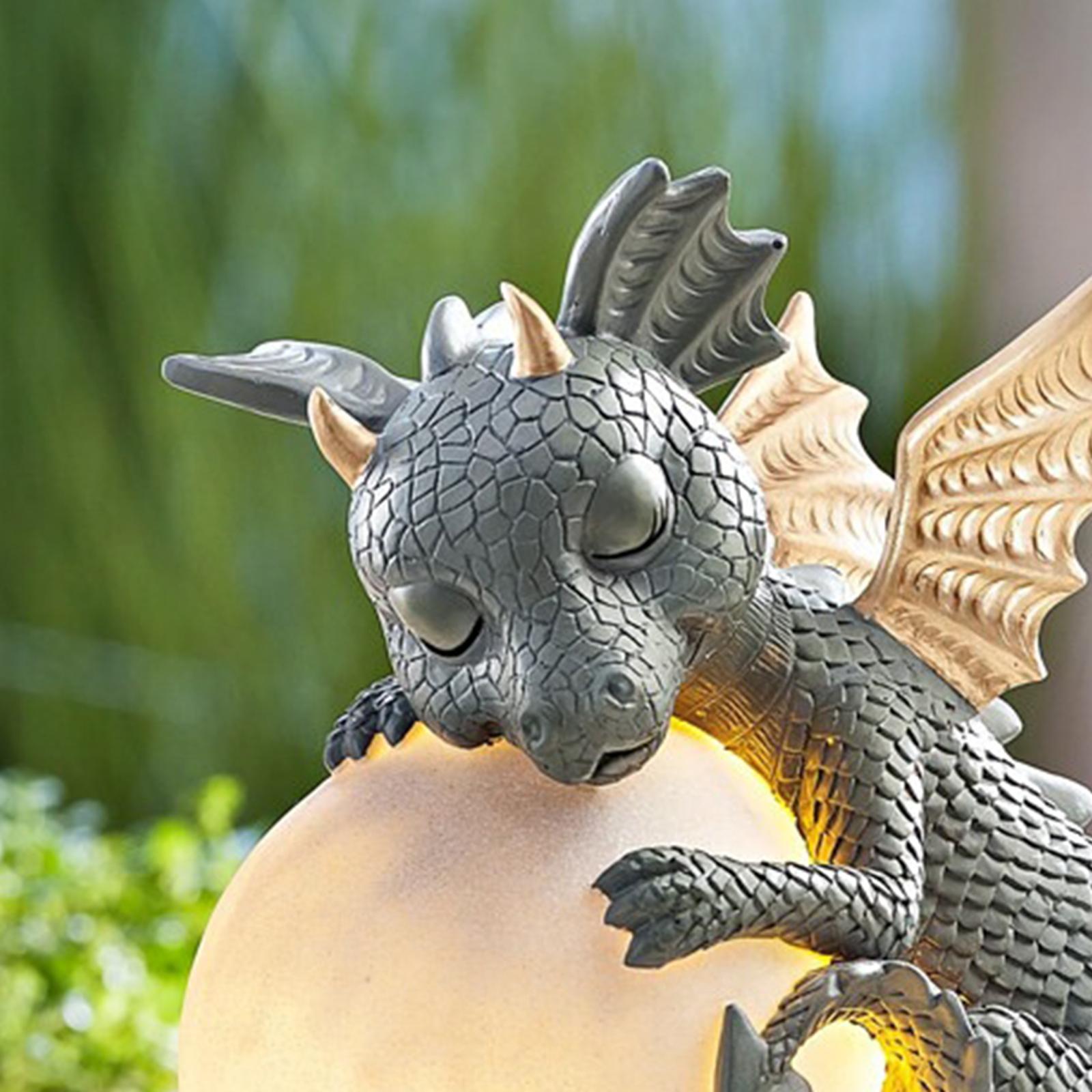 Creative Animal Dragon Statue Figurine Ornament Sculpture for Decoration A04