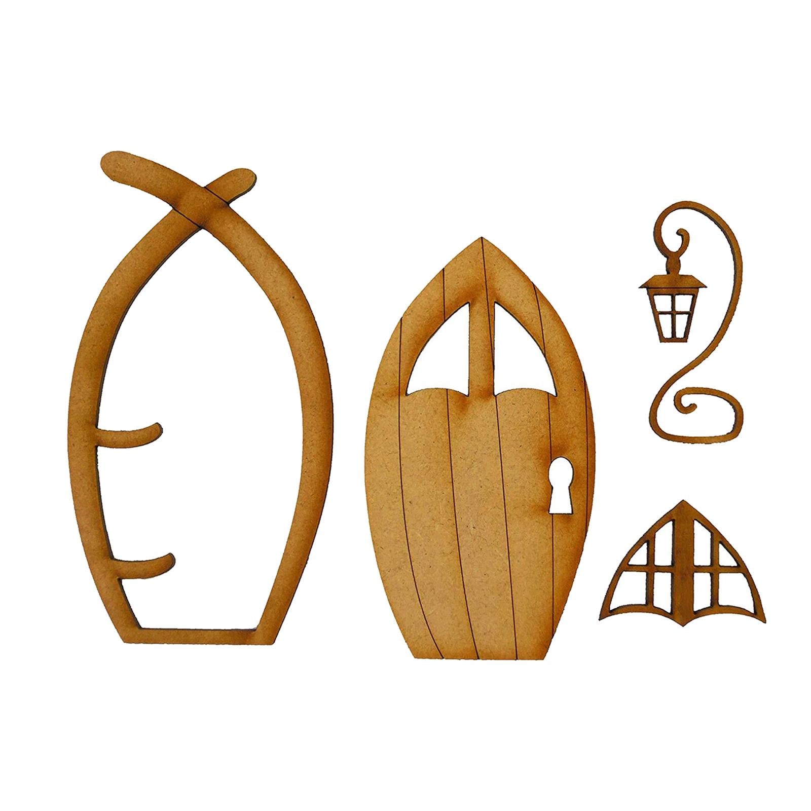 Adroable Mini Fairy Elf Garden Window Door Craft Art Garden Decor Lawn Patio B
