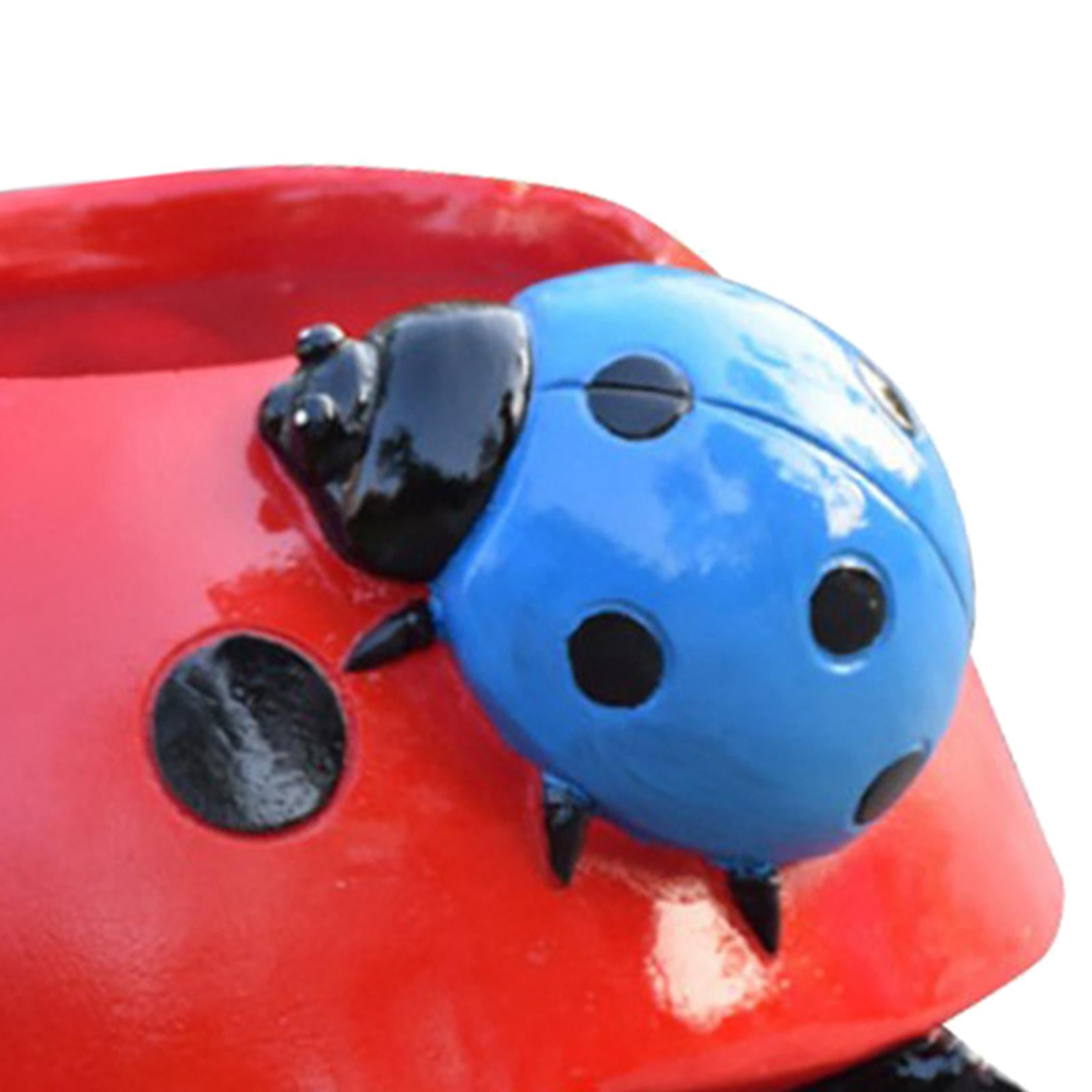 Creative Ladybug Succulent Cactus Pot Flower Pot Garden Home Decor Red