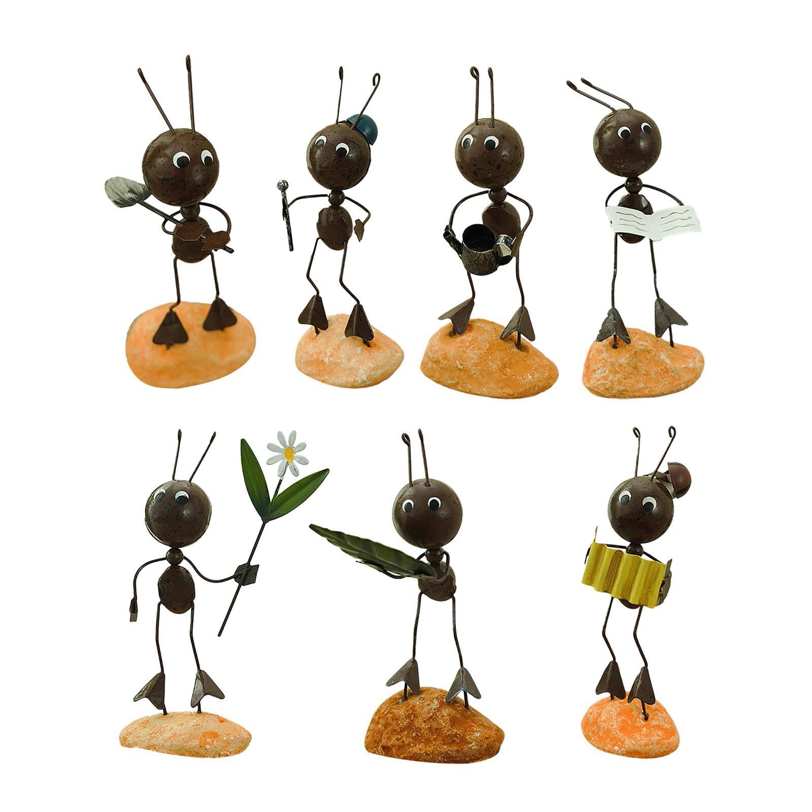 Ant Figurine Statue Home Office Desktop Decor Ornaments Singing