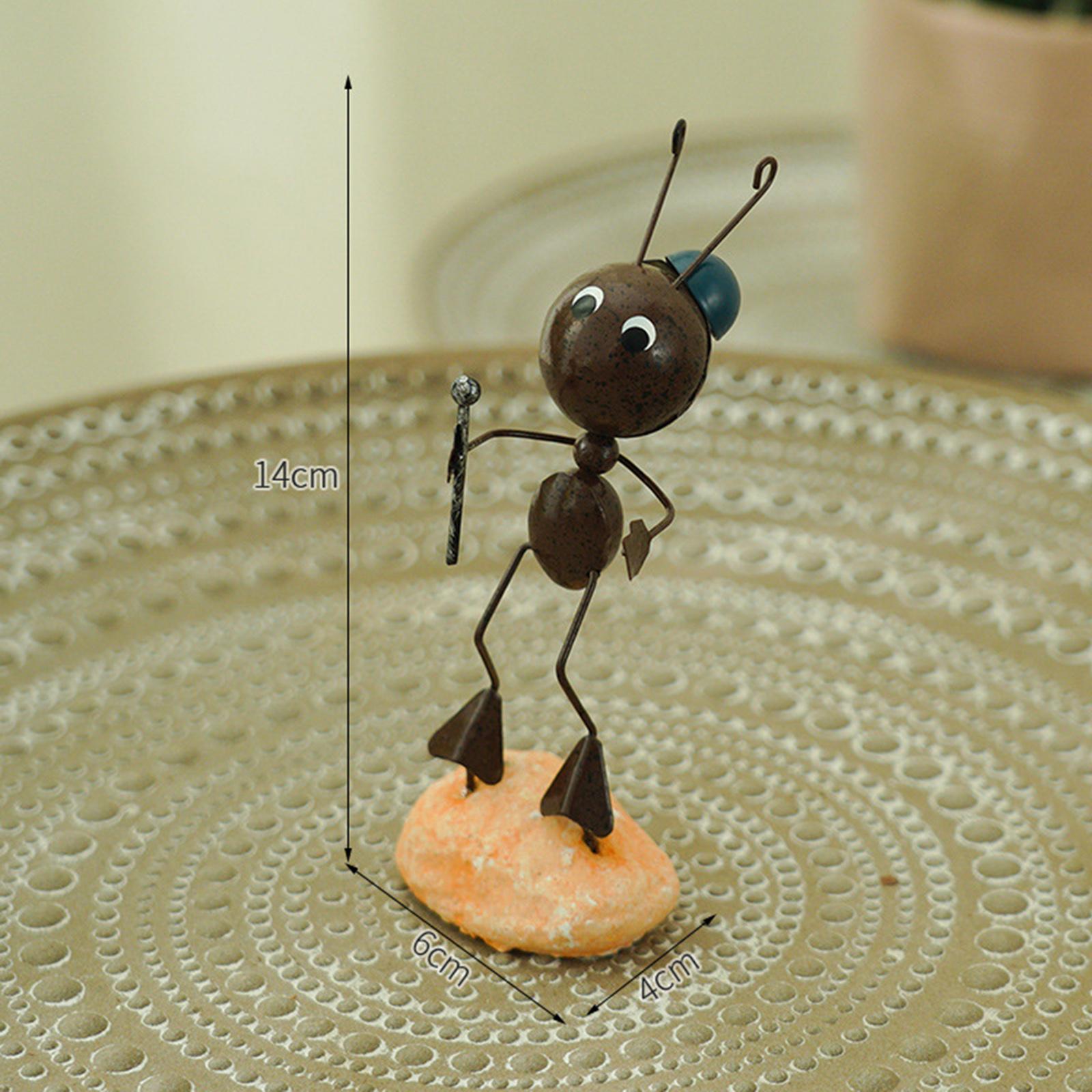 Ant Figurine Statue Home Office Desktop Decor Ornaments Singing
