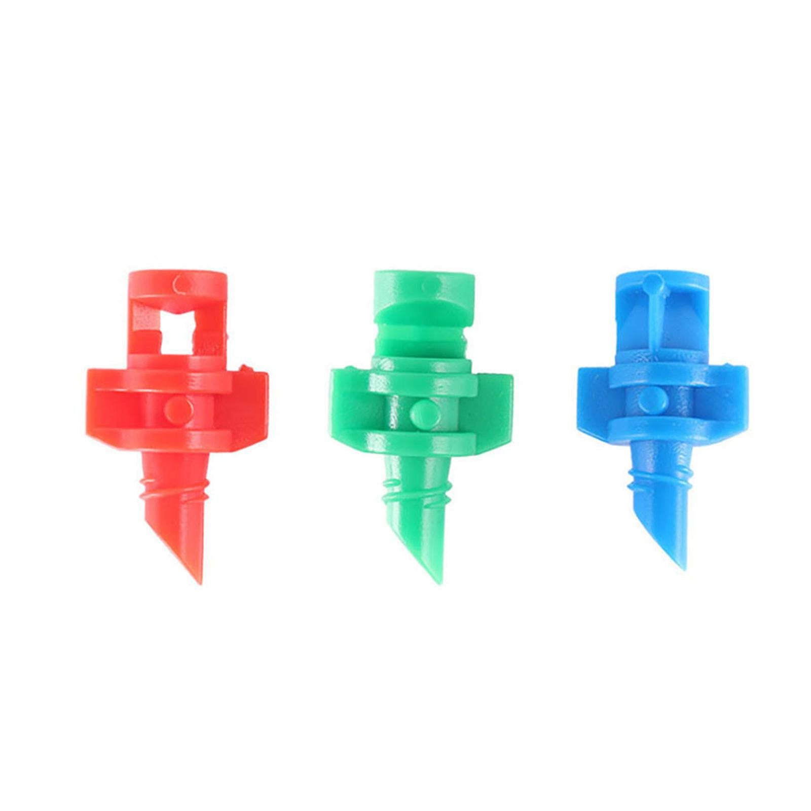 3x50pcs Micro Water Spray Misting Nozzle Sprinkler Irrigation 180 Degree Green