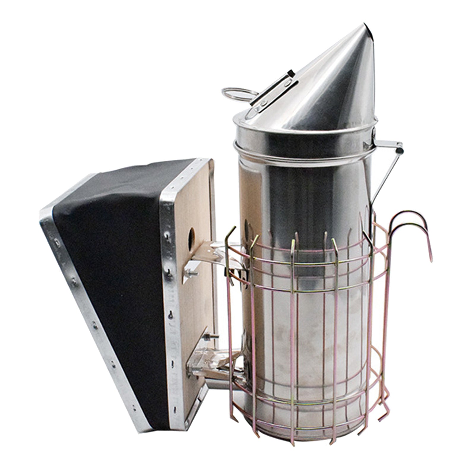 Bee Hive Smoker Fogging Machine with Heat Shield Guard Style B 32cm Height