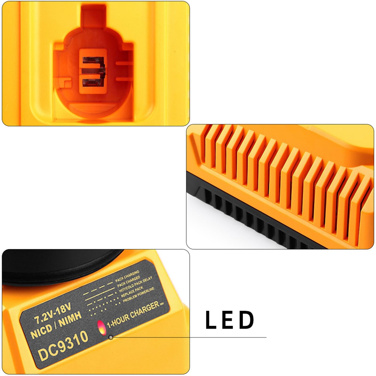 Battery Charger Replacement for Nicad and Nimh Batteries US Plug