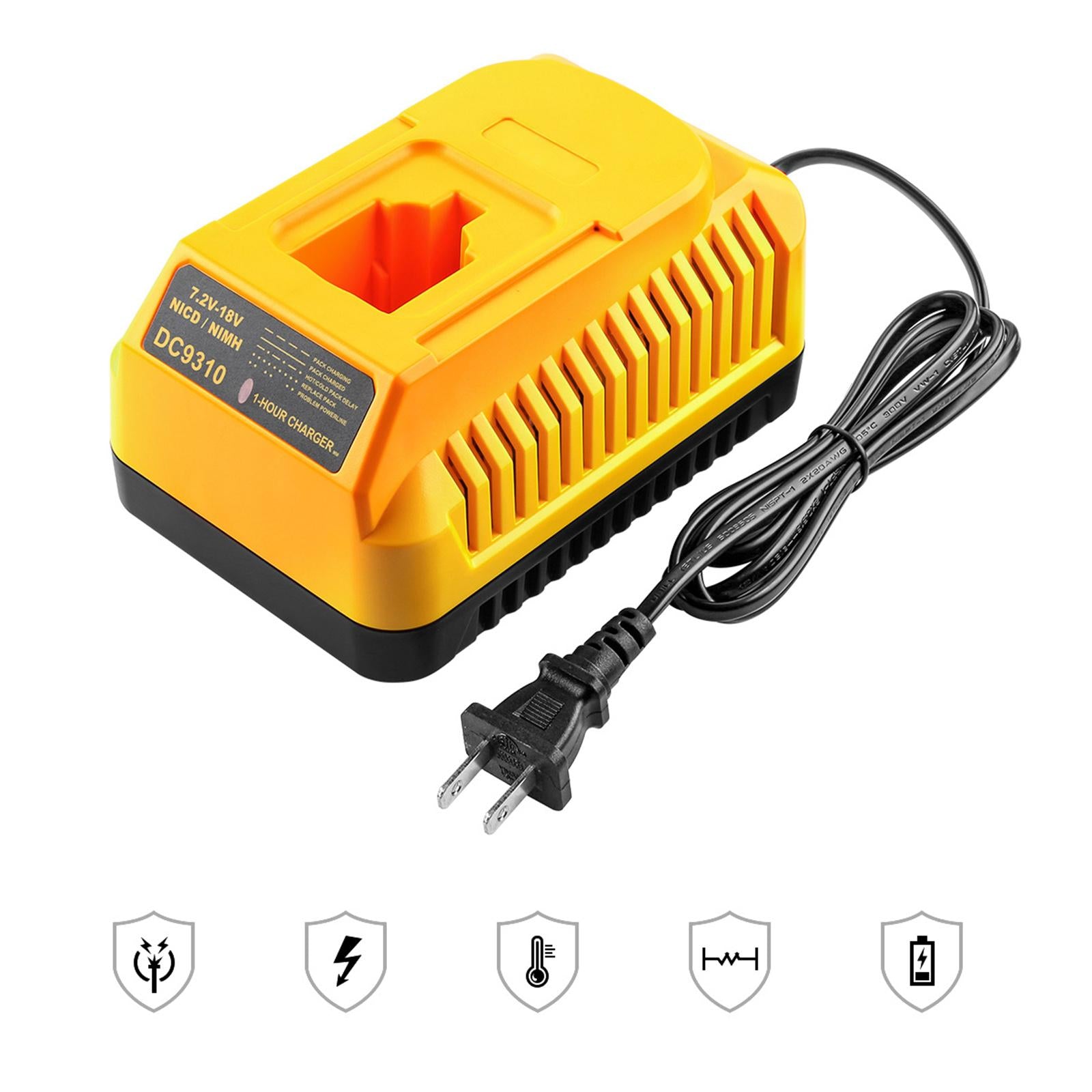 Battery Charger Replacement for Nicad and Nimh Batteries US Plug