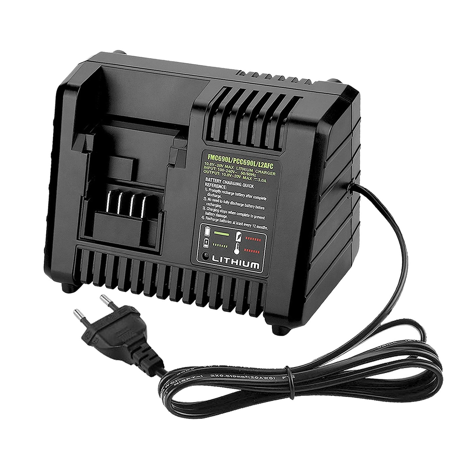 Battery Charger for Black&Decker LBX4020 LB2X4020 LB2X3020-OPE EU Plug
