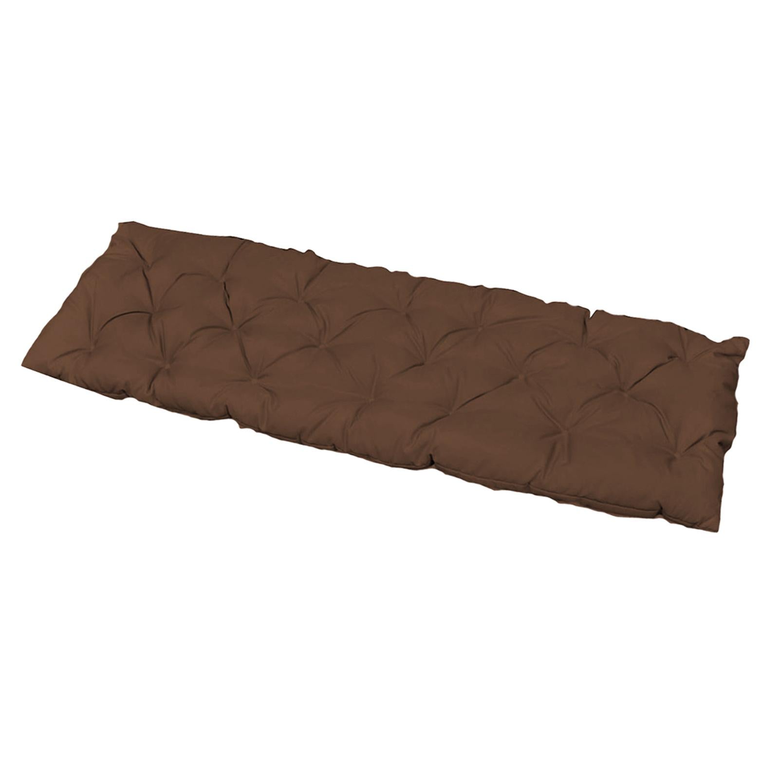 Bench Swing Chair Cushion Seat Pad Garden Furniture Indoor Outdoor Decorate Coffee 120x50cm