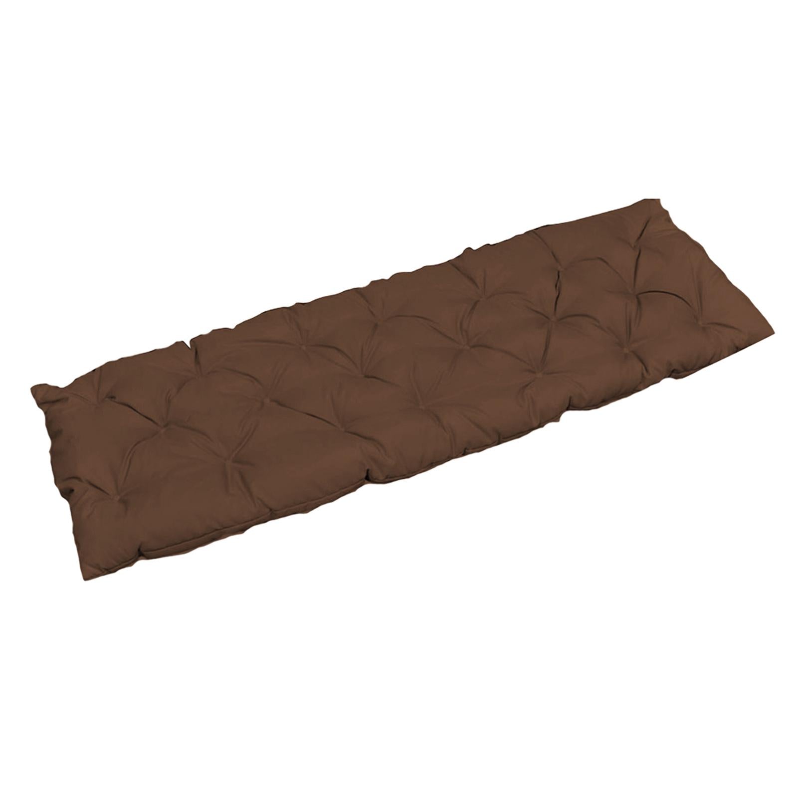 Bench Swing Chair Cushion Seat Pad Garden Furniture Indoor Outdoor Decorate Coffee 120x50cm