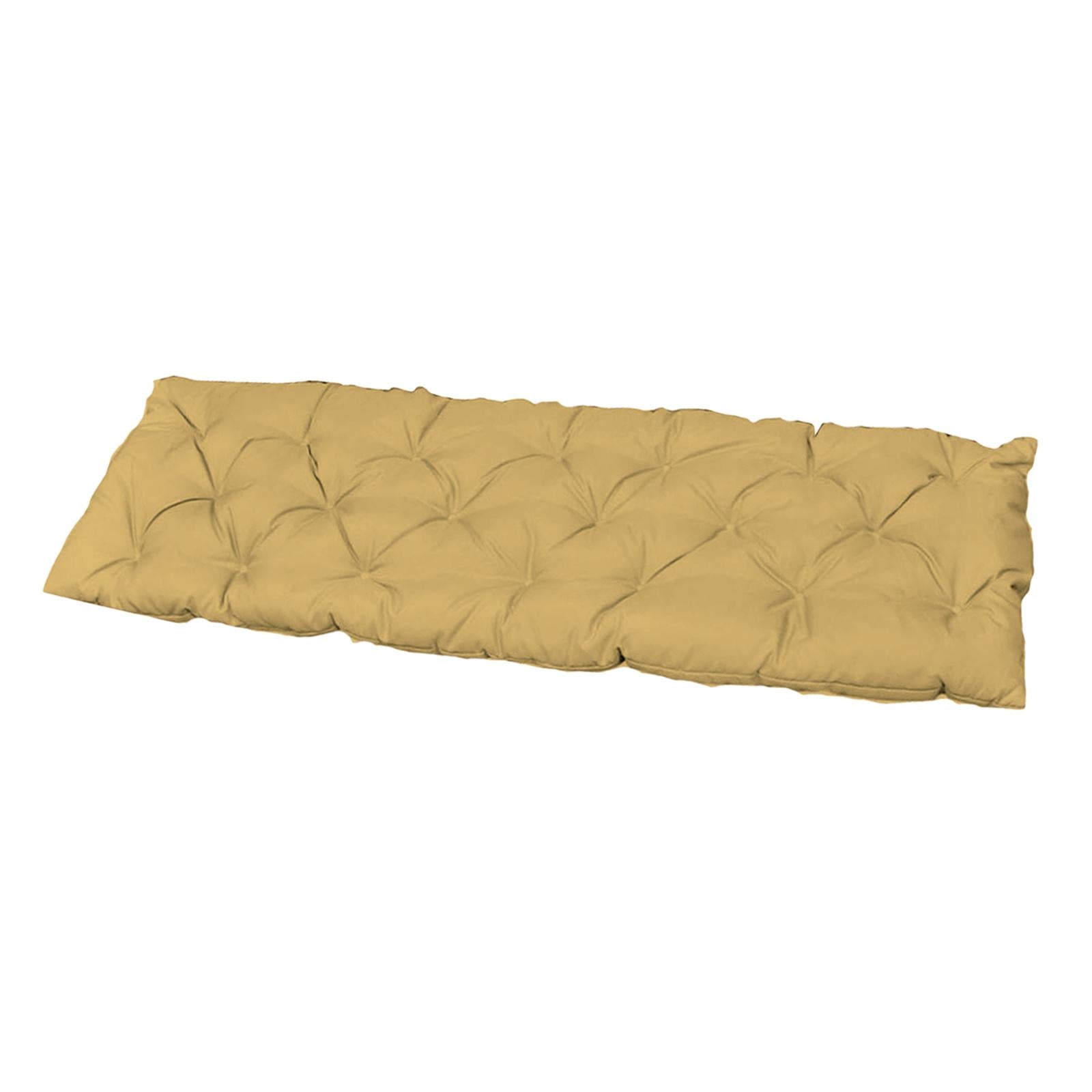 Bench Swing Chair Cushion Seat Pad Garden Furniture Indoor Outdoor Decorate Khaki 120x50cm