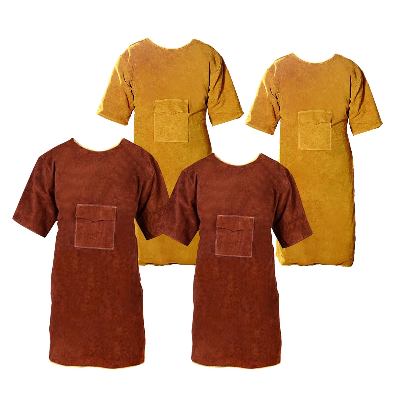 Cowhide Welding Apron Welder Protective Clothing 13.77x41.33 inches Yellow