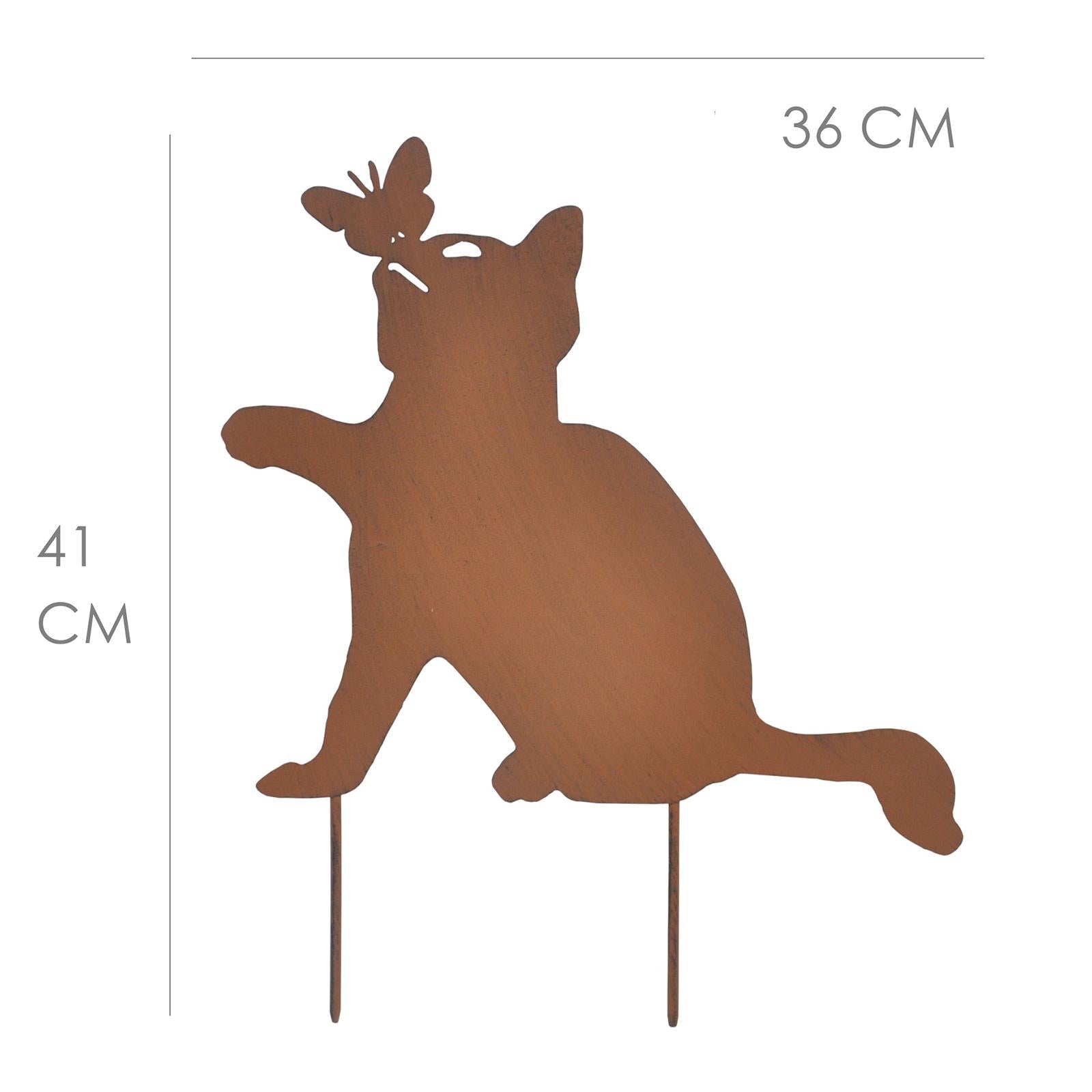 Animal Stake Ornamental Stakes Rustic Metal for Patio Easter Halloween Decor