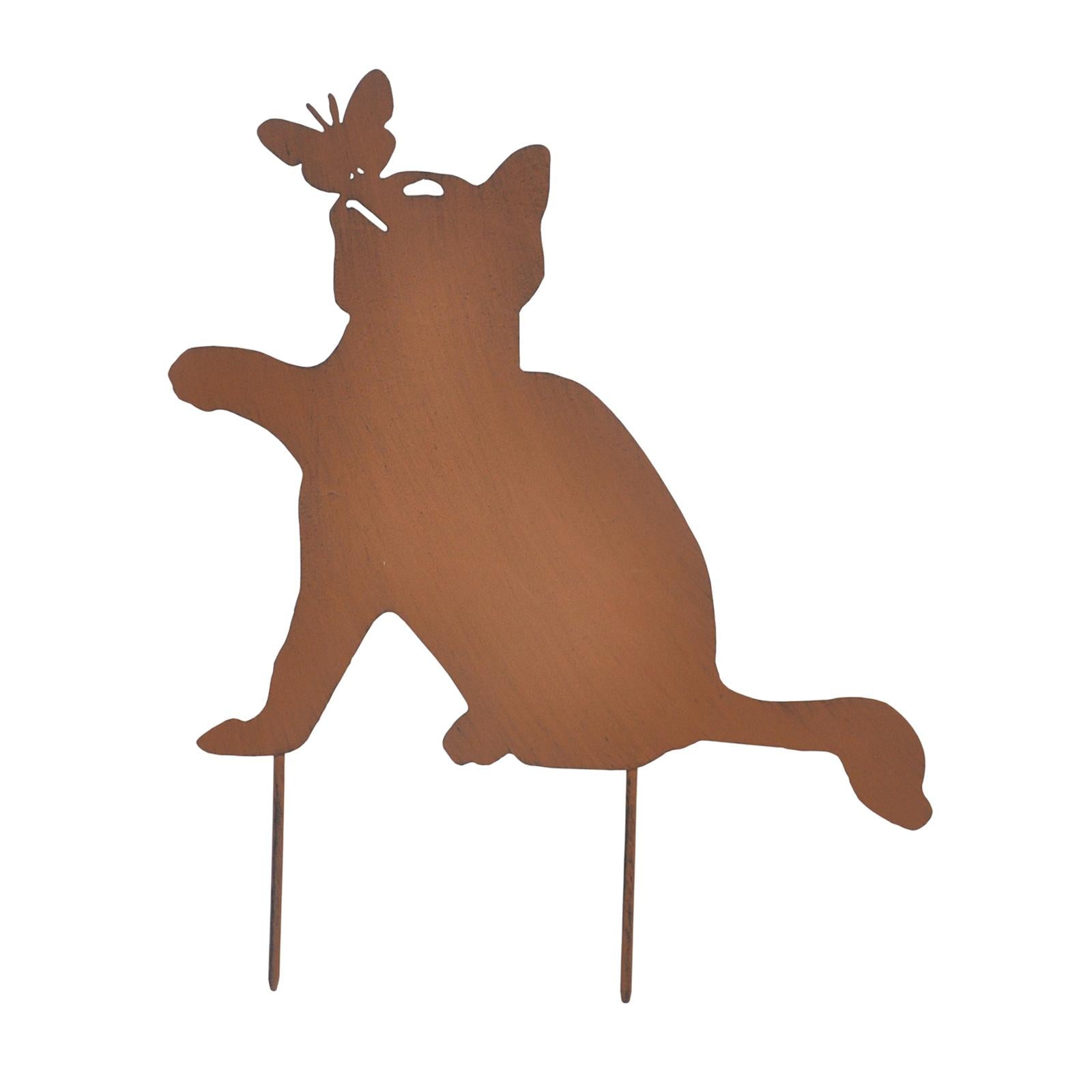 Animal Stake Ornamental Stakes Rustic Metal for Patio Easter Halloween Decor