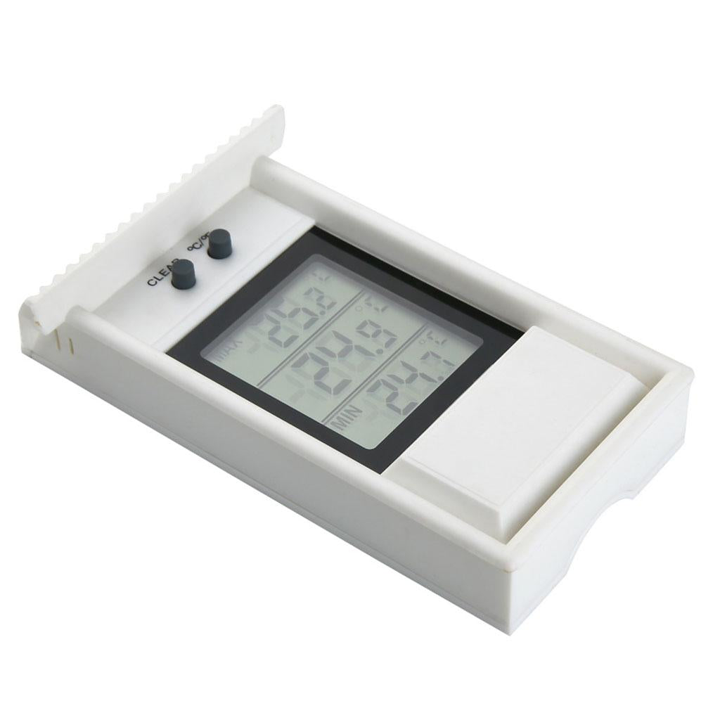 Digital Thermometer Garden Home Temperature Gauge Indoor Outdoor White