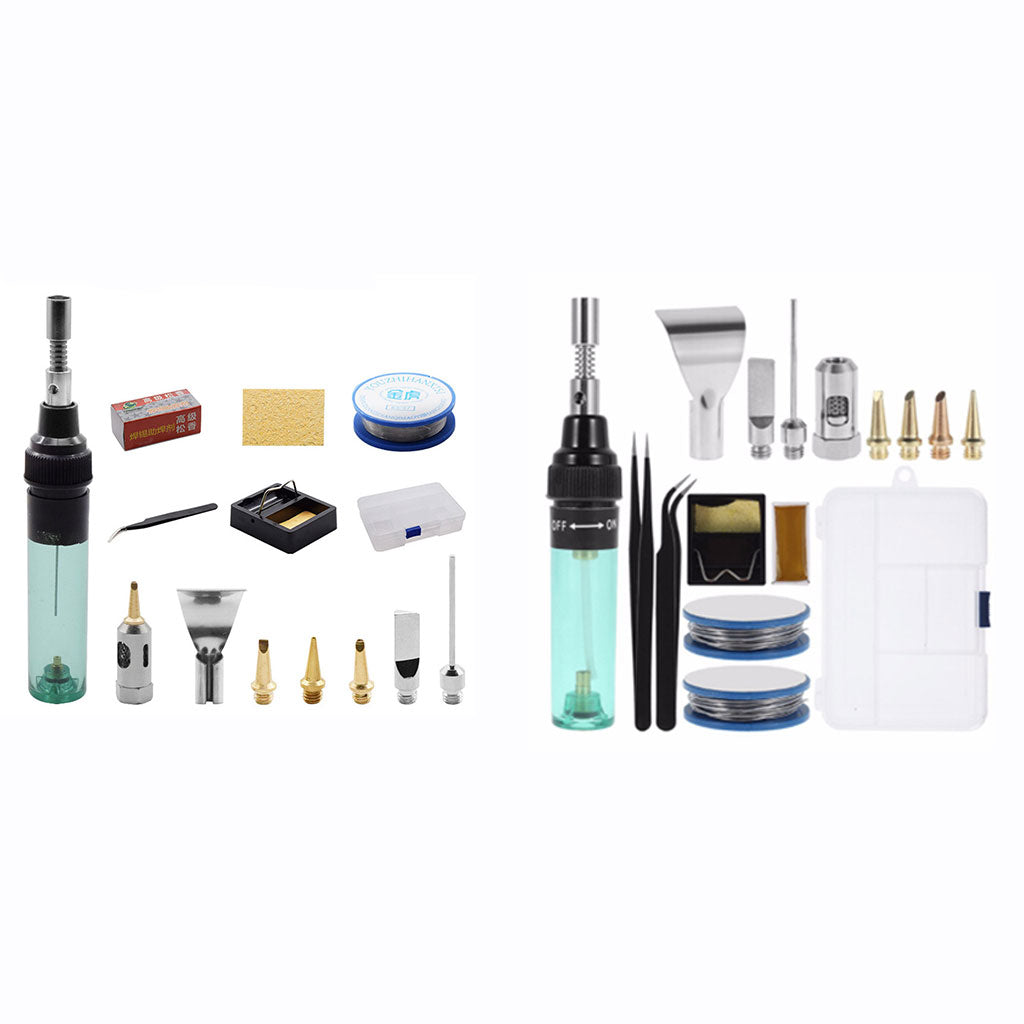 Butane Soldering Iron for Handicrafts Computers Motherboard Repairing 14 Pcs