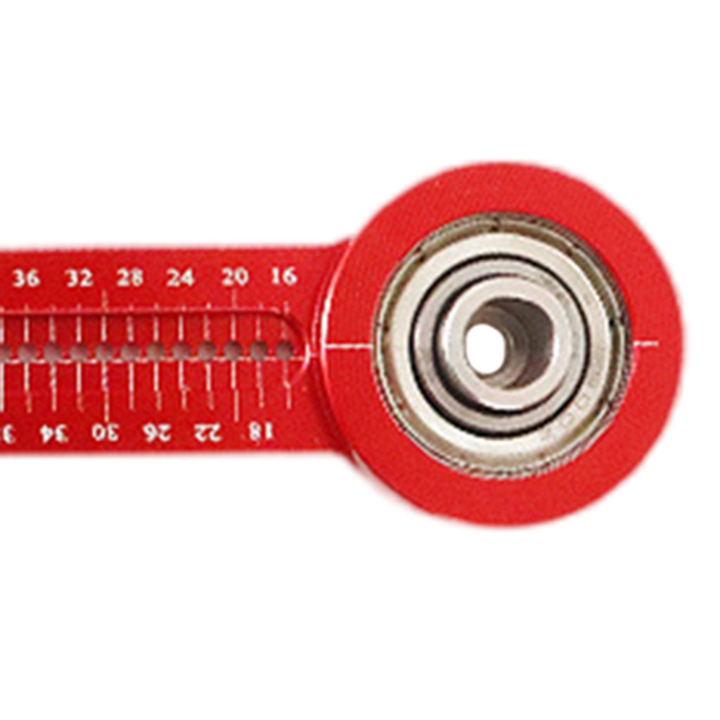 Aluminum Alloy Woodworking Compass Precision Carpenter Woodworking Use Red