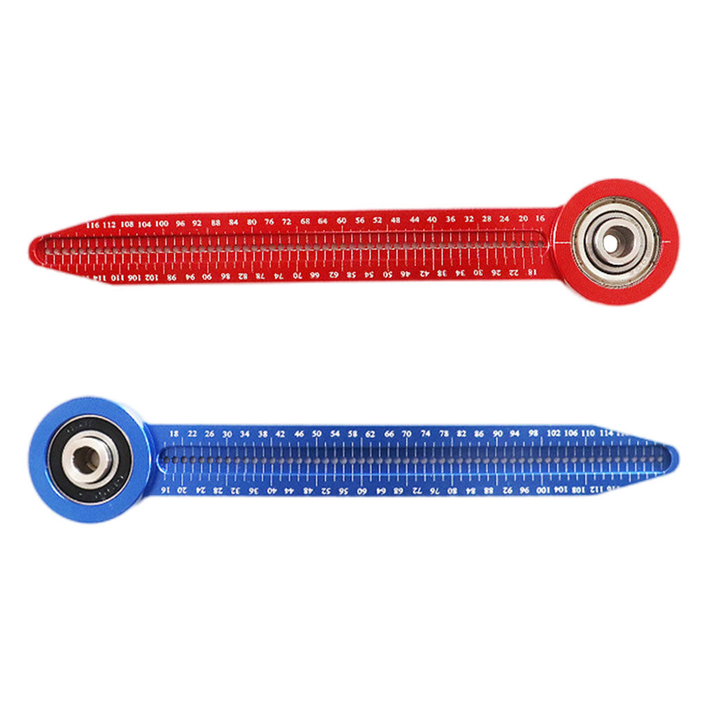 Aluminum Alloy Woodworking Compass Precision Carpenter Woodworking Use Red