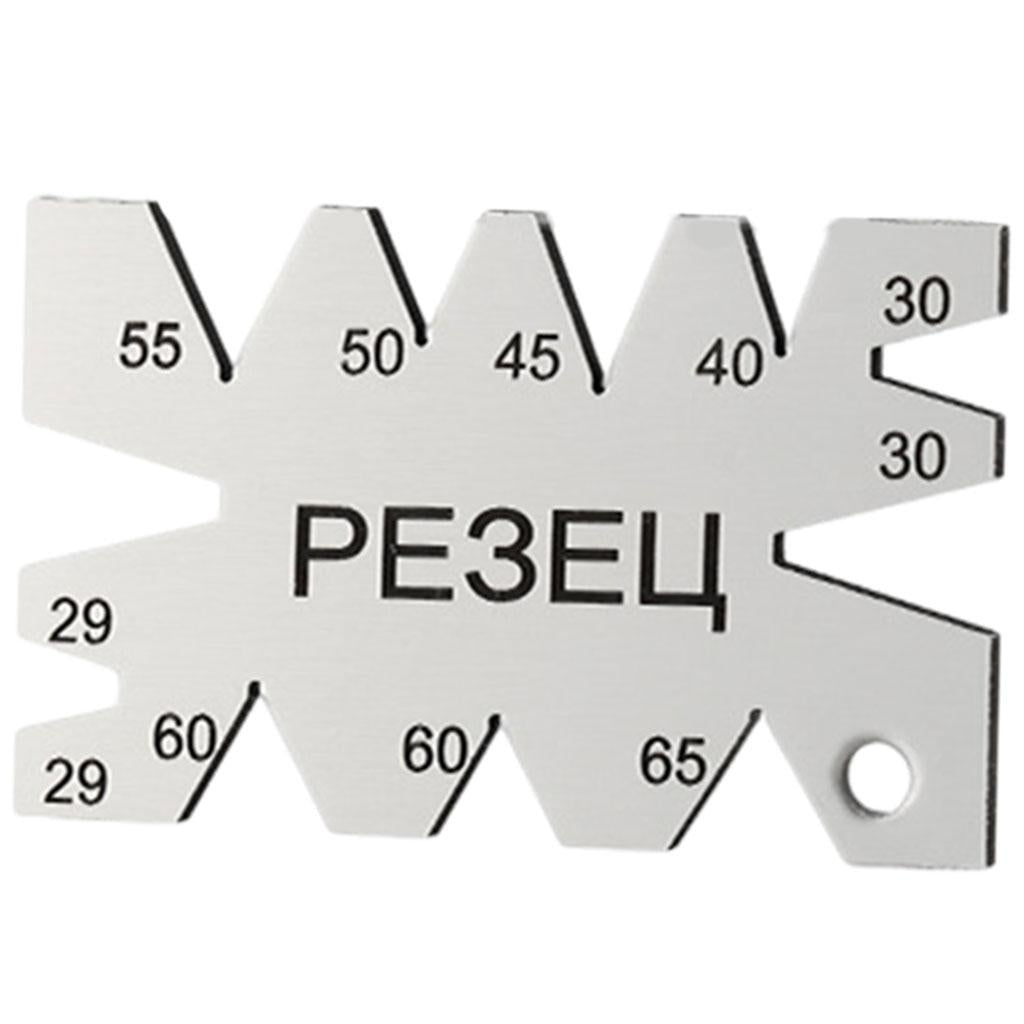 Carbon Steel Screw Thread Cutting Angle Gauge for Metalworking Woodworking PE3EU