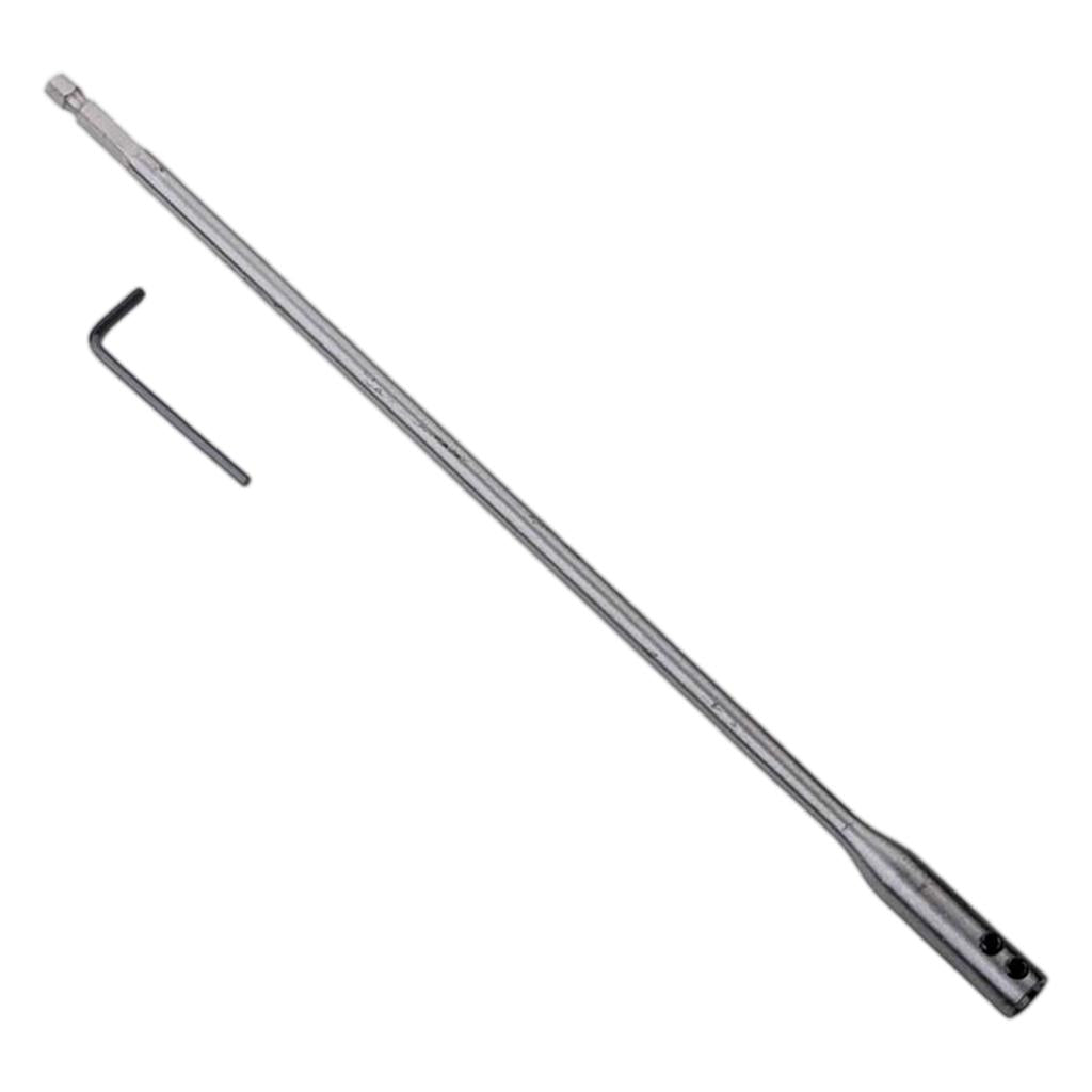 2xDrill Bit Extension Set Heavy Duty with Wrench for Furniture Carpentry 300MM
